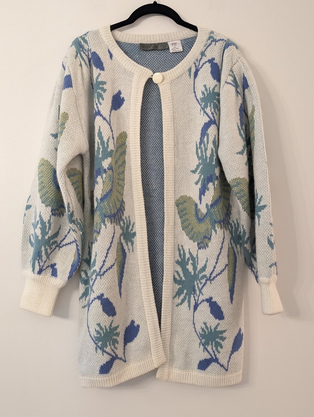 Vintage Knit butterfly cardigan sweater by Appointments